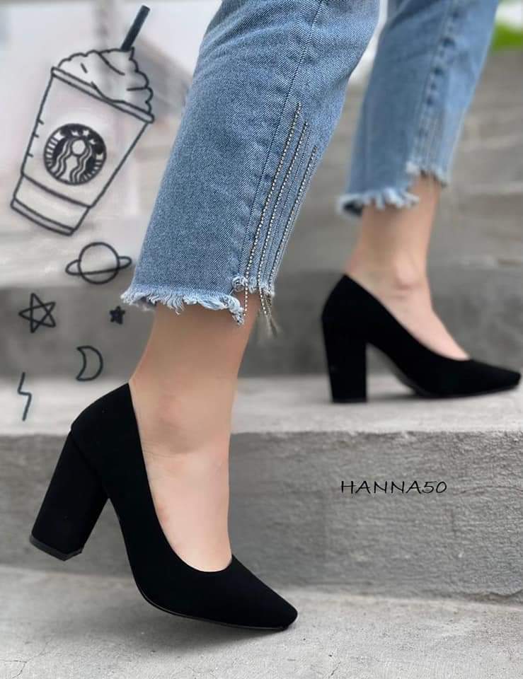 Tacones Altos Zapatillas De Moda Tacon Grueso Tacon Modelos De