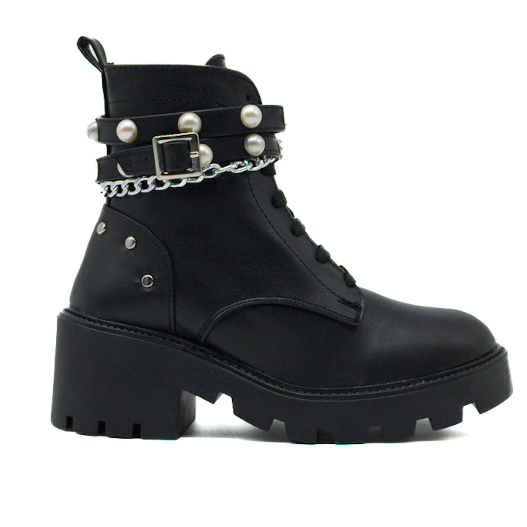 Botines Botas Combat Modelo Pearl